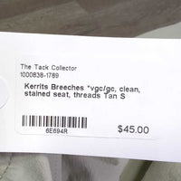 Breeches *vgc/gc, clean, stained seat, threads
