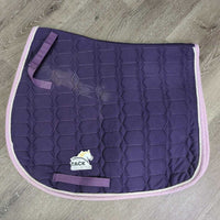 Jumper Saddle Pad, tabs, piping *gc, mnr dirt/residue, snags, threads, Underside: dingy, pilly, hair

