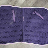 Jumper Saddle Pad, tabs, piping *gc, mnr dirt/residue, snags, threads, Underside: dingy, pilly, hair
