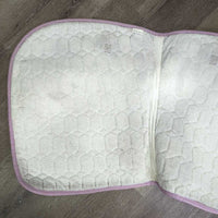 Jumper Saddle Pad, tabs, piping *gc, mnr dirt/residue, snags, threads, Underside: dingy, pilly, hair
