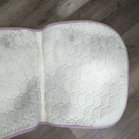 Jumper Saddle Pad, tabs, piping *gc, mnr dirt/residue, snags, threads, Underside: dingy, pilly, hair

