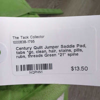 Quilt Jumper Saddle Pad, tabs *gc, clean, hair, stains, pills, rubs, threads

