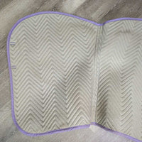 Quilt Jumper Saddle Pad *vgc/gc, clean, mnr hair, stains, pills, rubs, threads
