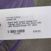 Quilt Jumper Saddle Pad *vgc/gc, clean, mnr hair, stains, pills, rubs, threads
