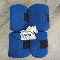 4 Fleece Polos *xc/vgc, mnr dirt, hair, stains, cut, pills, rubs
