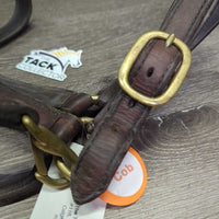Padded Leather Halter, adj, snap *gc, dry, mnr dirt, undone thread, rough end, scuffs
