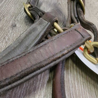 Padded Leather Halter, adj, snap *gc, dry, mnr dirt, undone thread, rough end, scuffs
