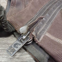 Pr Lthr&Els Half Chaps *gc, dirt, residue, rubbed
