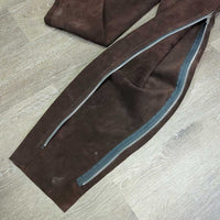 Suede Full Chaps *xc/like new, mnr dust, rubs & stains
