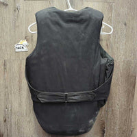 Small Cell Safety Vest *gc, older, faded, mnr dirt, rubs, stains
