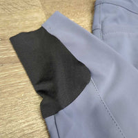 Euro Seat Breeches *vgc/xc, v.mnr stains, rubs/pills, peeling inside sticky edge
