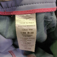 Euro Seat Breeches *vgc/xc, v.mnr stains, rubs/pills, peeling inside sticky edge
