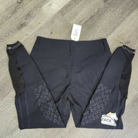 Euro Seat Breeches, Fancy edges *gc, mnr peeling stickies, unstitched & repaired seams, seat rubs
