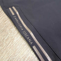 EuroSeat Breeches, embossed Stripe *vgc, cracking side strips, inside: mnr faded pockets & sticky grip
