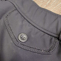 Euro Seat Breeches, Bling *fair, peeling stickies, missing bling, torn/slices, pulled seam, waist: puckers & stains
