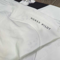 Euro Seat Breeches, Wide Waist *gc, stains, discolored, rubs, pills, dingy, older
