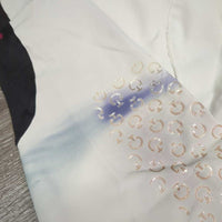 Euro Seat Breeches *gc/fair, seams: pulled, unstitched & repaired, discolored seat & legs, stains, threads
