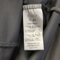 "Bavero" SS Show Shirt, 1/2 Button up, Button Collar, Pleated Front *vgc, mnr creases & loose seam

