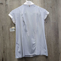 SS Show Shirt, 1/2 Snap Up, Snap Collar *vgc, mnr dents?marks, collar edge puckers
