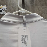 SS Show Shirt, 1/4 Zip Up, Snap Collar, Bling *gc, creased/folded detail, v.faded tag, older
