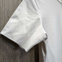 SS Show Shirt, 1/4 Zip Up, Snap Collar, Bling *gc, creased/folded detail, v.faded tag, older

