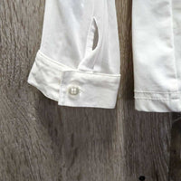 LS Sun Show Shirt, Mesh Sleeves, Shoulder Zipper, Snap Collar *gc, sleeves: rubs, snags, frays, threads, collar puckers
