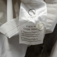 LS Sun Show Shirt, Mesh Sleeves, Shoulder Zipper, Snap Collar *gc, sleeves: rubs, snags, frays, threads, collar puckers
