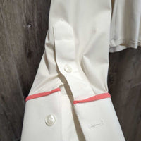 LS Show Shirt, 1/2 Button Up *vgc, mnr snags, seam puckers & pills, v.faded collar logo
