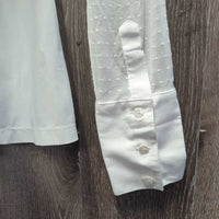 LS Show Shirt, Mesh Sleeves & Back, Snap Collar *xc, v.mnr & tiny stains
