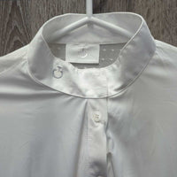 LS Show Shirt, Mesh Sleeves & Back, Snap Collar *xc, v.mnr & tiny stains
