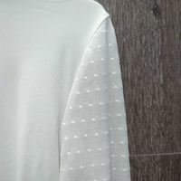 LS Show Shirt, Mesh Sleeves & Back, Snap Collar *xc, v.mnr & tiny stains
