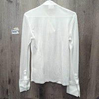 LS Show Shirt, Mesh Sleeves & Back, Snap Collar *xc, v.mnr & tiny stains
