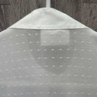LS Show Shirt, Mesh Sleeves & Back, Snap Collar *xc, v.mnr & tiny stains
