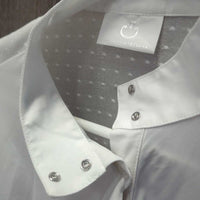LS Show Shirt, Mesh Sleeves & Back, Snap Collar *xc, v.mnr & tiny stains
