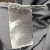 SS Show Shirt, 1/4 Zip Up *gc, crinkled/bubbled collar, mnr rubs & pills, stains
