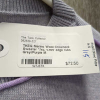 Merino Wool Crewneck Sweater */xc, v.mnr edge rubs
