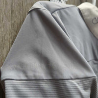 SS Show Shirt, 1/4 Button up, Snap Collar *vgc, seam puckers, v.faded sleeve logo
