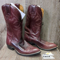 VINTAGE? Pointy Toe Western Boots, Cardboard Inserts *xc, clean, mnr scuffs & creases, rubbed toe soles
