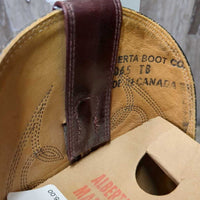 VINTAGE? Pointy Toe Western Boots, Cardboard Inserts *xc, clean, mnr scuffs & creases, rubbed toe soles
