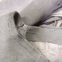 Full Suede Chaps, Fringe *vgc/xc, mnr rubs, stains & unstitched seams & zippers, Missing Buckle Strap, dry/stiff
