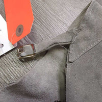 Full Suede Chaps, Fringe *vgc/xc, mnr rubs, stains & unstitched seams & zippers, Missing Buckle Strap, dry/stiff
