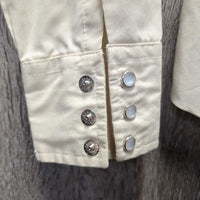 LS Western Shirt, snaps, lace shoulders *xc, mnr shoulder rubs
