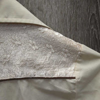 LS Western Shirt, snaps, lace shoulders *xc, mnr shoulder rubs
