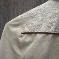 LS Western Shirt, snaps, lace shoulders *xc, mnr shoulder rubs
