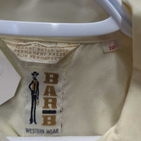 Vintage LS Western Shirt, Embroidery *xc, mnr seam puckers & threads
