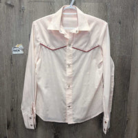 Vintage LS Western Shirt, snaps *xc, mnr seam puckers
