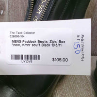 MENS Paddock Boots, Zips, Box *new, v.mnr scuff
