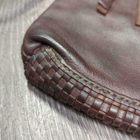 "Harbour" Soft Woven Leather Purse, Strap *xc/like new
