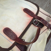Hvy Canvas Saddle Bags *vgc, stained, dirt, older?
