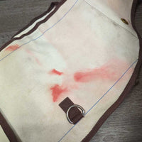 Hvy Canvas Saddle Bags *vgc, stained, dirt, older?

